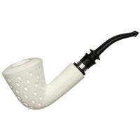 AKB Meerschaum Lattice Bent Dublin with Silver (Tekin) (with Case)