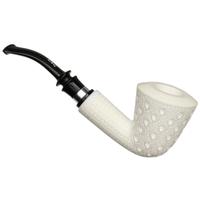AKB Meerschaum Lattice Bent Dublin with Silver (Tekin) (with Case)