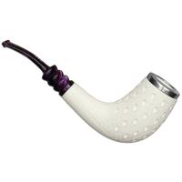 AKB Meerschaum Lattice Horn with Silver (Tekin) (with Case)