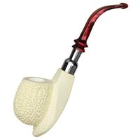 AKB Meerschaum Partially Rusticated Ramses (Ali) (with Case)