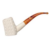 AKB Meerschaum Lattice Paneled Cherrywood (Ali) (with Case)
