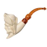 AKB Meerschaum Carved Pirate with Eyepatch (S. Cosgun) (with Case)