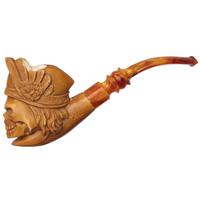 AKB Meerschaum Carved Viking Skull (Ali) (with Case)
