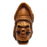 AKB Meerschaum Carved Viking Skull (Ali) (with Case)