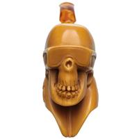 AKB Meerschaum Carved Skull in Shades (Ali) (with Case)