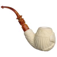 AKB Meerschaum Carved Eagle Bent Apple (I. Baglan) (with Case)