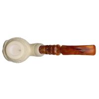 AKB Meerschaum Carved Eagle Bent Apple (I. Baglan) (with Case)