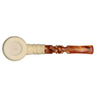 AKB Meerschaum Carved Christmas 2019 Bent Billiard (Ali) (with Case)