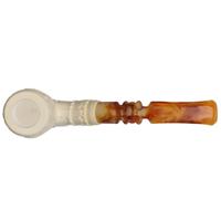 AKB Meerschaum Carved Christmas 2019 Bent Billiard (with Case)