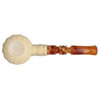AKB Meerschaum Carved Christmas 2019 Bent Dublin (Ali) (with Case)