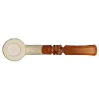 AKB Meerschaum Carved Christmas 2019 Bent Billiard (Ali) (with Case)