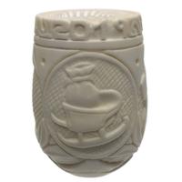 AKB Meerschaum Carved Christmas 2019 Bent Billiard (with Case)
