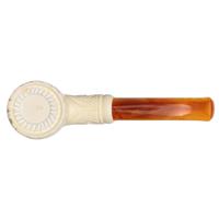 AKB Meerschaum Carved Christmas 2019 Bent Billiard (with Case)