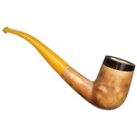AKB Meerschaum Smooth Bent Billiard