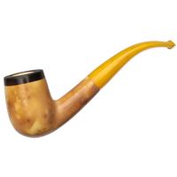 AKB Meerschaum Smooth Bent Billiard