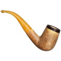 AKB Meerschaum Rusticated Bent Billiard