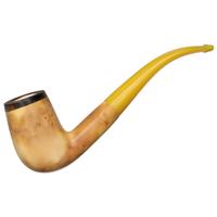 AKB Meerschaum Smooth Bent Billiard