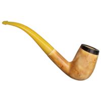 AKB Meerschaum Smooth Bent Billiard