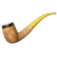 AKB Meerschaum Rusticated Bent Billiard
