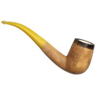 AKB Meerschaum Rusticated Bent Billiard