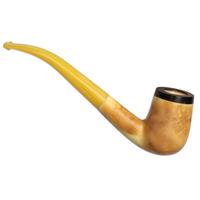AKB Meerschaum Smooth Bent Billiard