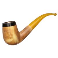 AKB Meerschaum Smooth Bent Billiard