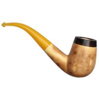 AKB Meerschaum Smooth Bent Billiard