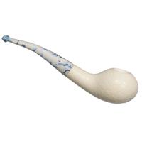 AKB Meerschaum Carved Tomato Churchwarden (Muhsin) (with Case and Stem)