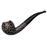 AKB Meerschaum Carved Bent Egg (with Case)