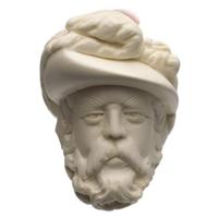 AKB Meerschaum Carved Man in Hat (with Case)