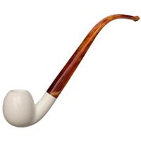 AKB Meerschaum Smooth Bent Apple Churchwarden (with Case)