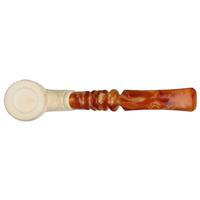 AKB Meerschaum Carved Horse Bent Billiard (H. Ege) (with Case)