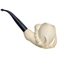 AKB Meerschaum Carved Dragon Claw Holding Egg (with Case)