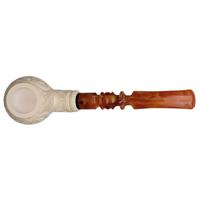 AKB Meerschaum Carved USA Bent Apple (with Case)