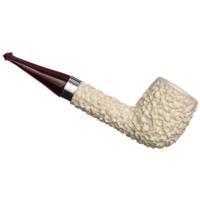 AKB Meerschaum Rusticated Billiard with Silver (with Case)