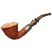 AKB Meerschaum Rusticated Calabash with Silver (Tekin) (with Case)