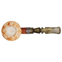 AKB Meerschaum Rusticated Calabash with Silver (Tekin) (with Case)