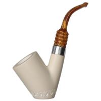 AKB Meerschaum Lattice Bent Billiard Sitter (Tekin) (with Case)