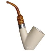 AKB Meerschaum Lattice Bent Billiard Sitter (Tekin) (with Case)