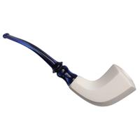 AKB Meerschaum Smooth Paneled Horn (with Case)