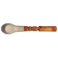 AKB Meerschaum Carved Floral Volcano (H. Ege) (with Case)