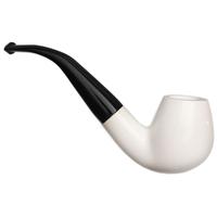 AKB Meerschaum Spot Carved Bent Billiard (with Case)