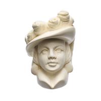 AKB Meerschaum Carved Lady in Hat (with Case)