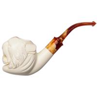 AKB Meerschaum Carved Lion Head (with Case)