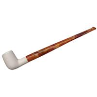 AKB Meerschaum Smooth Billiard Churchwarden (with Case)