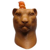 AKB Meerschaum Carved Panther (with Case) (Kenan)