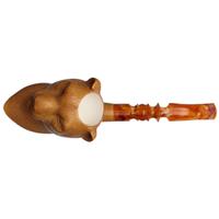 AKB Meerschaum Carved Panther (with Case) (Kenan)