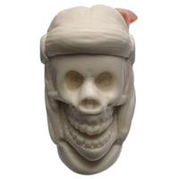AKB Meerschaum Carved Indian Brave Skull (with Case)