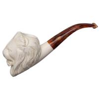 AKB Meerschaum Carved Lion Head (with Case)