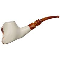 AKB Meerschaum Partially Rusticated Freehand (with Case)